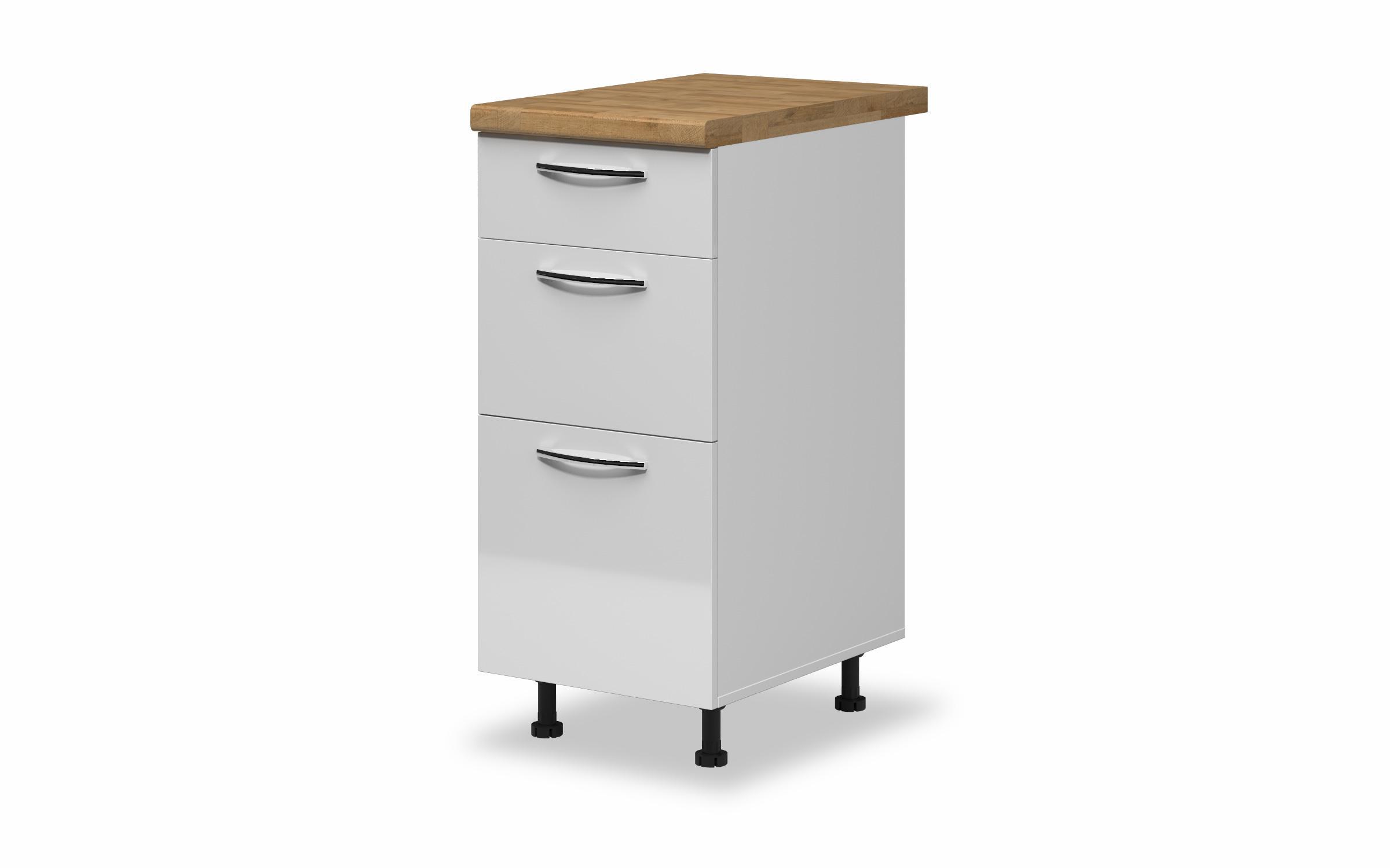 Kitchen cabinet Dakota 50, white gloss  1